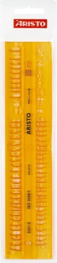 Stencil shkronja/numra ARISTO AR5301/5, plastikë, 5 mm, verdhë