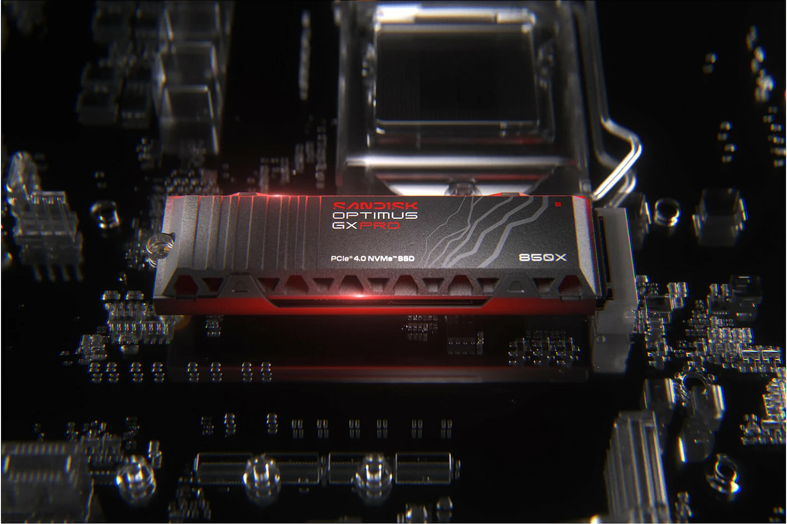 SSD M.2 Sandisk OPTIMUS GX PRO 850X, 2TB, NVMe PCIe 4.0, me heatsink
