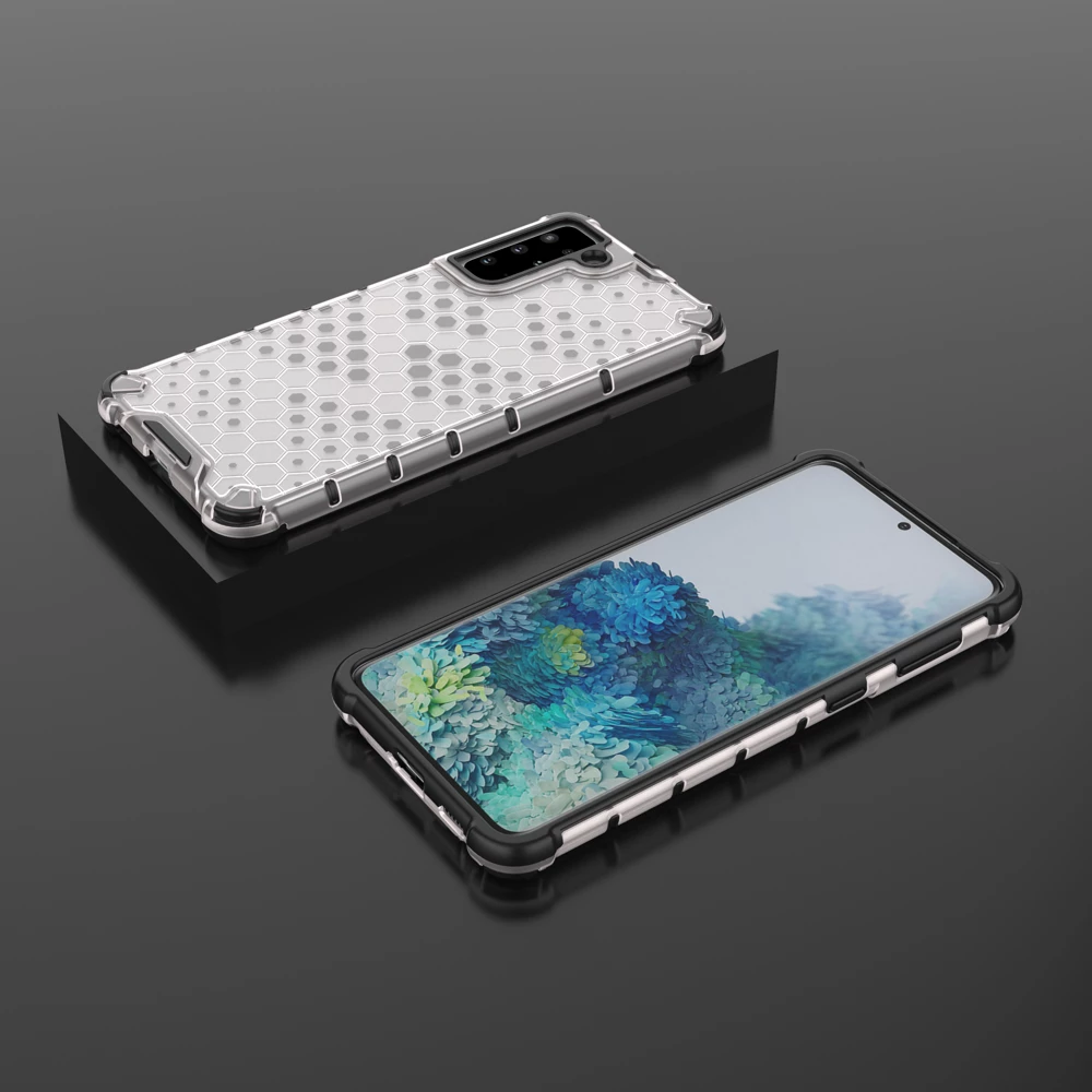 Mbështjellës Hurtel Honeycomb për Samsung Galaxy S22, transparent