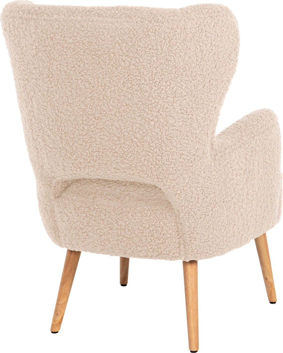 Karrige MYLIE FH8394.23, pëlhurë boucle e bardhë, 66x75x93H cm