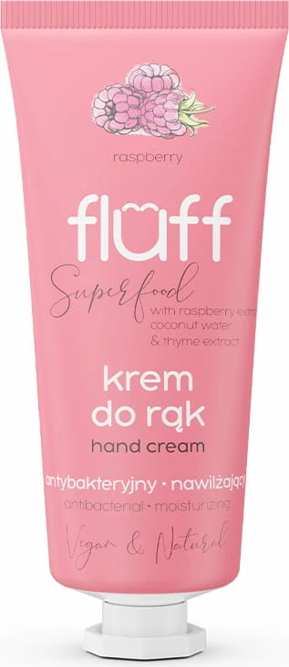 Krem për duar për femra Fluff Superfood Antibacterial Raspberry, 50ml