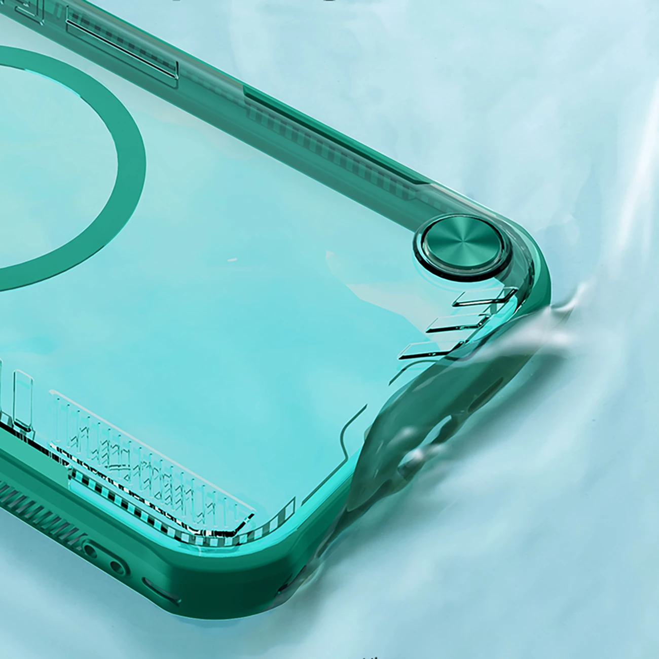 Mbështjellës Nillkin Iceblade Prop Magnetic për iPhone 16e, me kapak kamere dhe mbajtëse, Jeshil