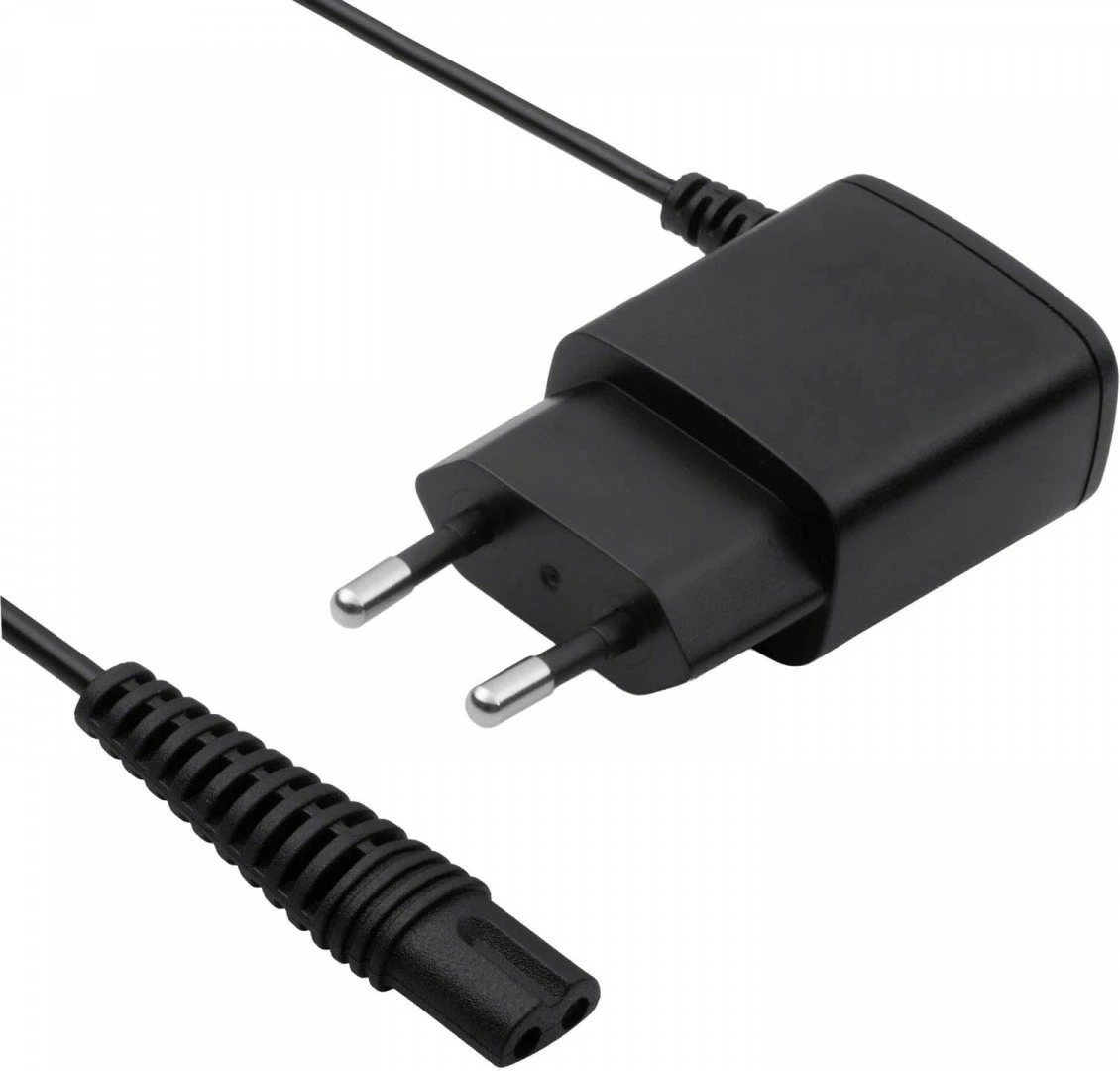 Adapter rryme AKYGA AK-PD-02, 5.9V 600mA 3.5W, kabllo 1.5m, për makina rroje/trimmer Braun, e zezë