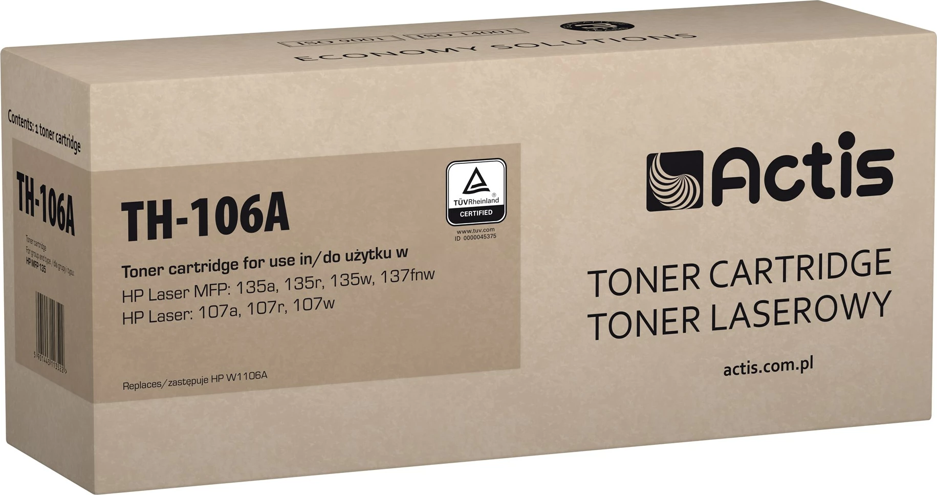 Toner zëvendësues Actis TH-106A për printerë HP