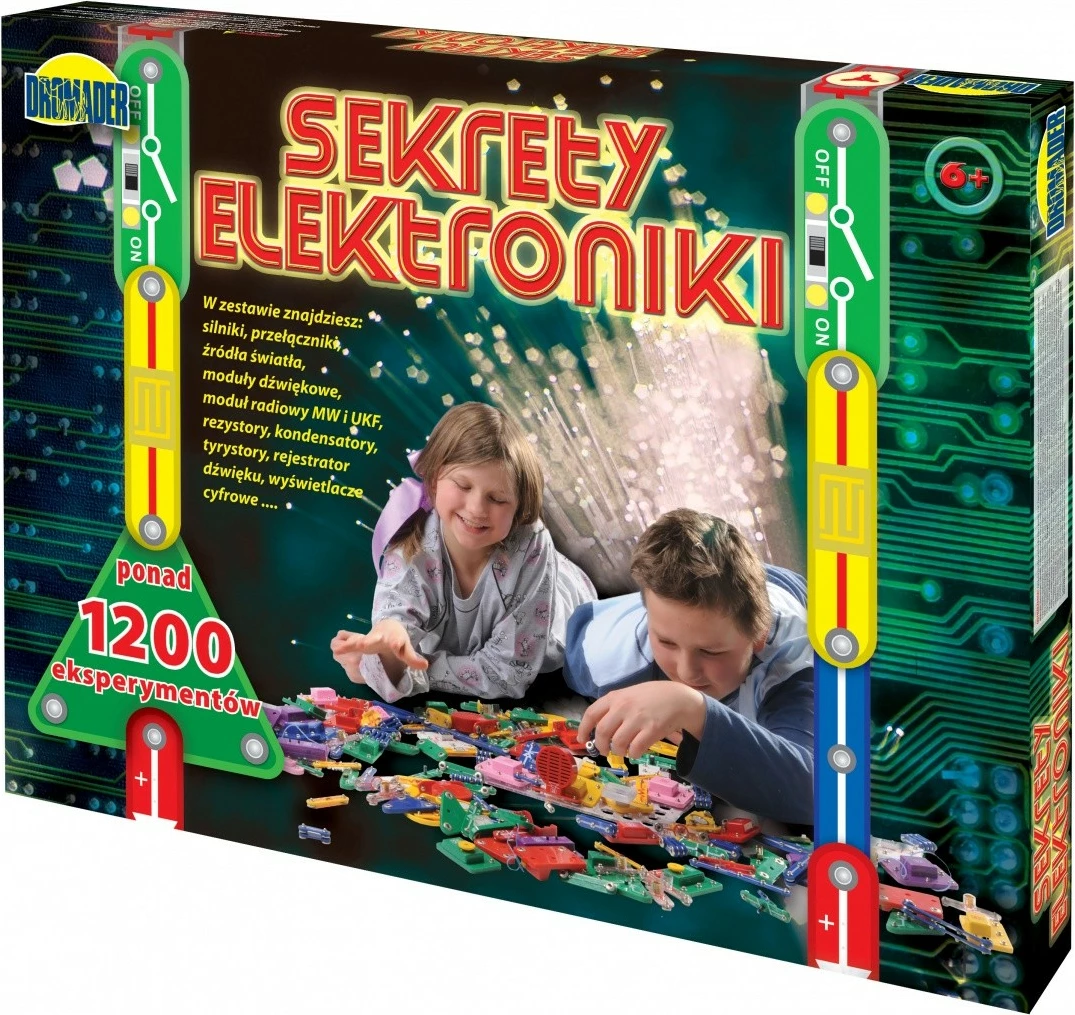 Set edukativ elektronik Dromader Secrets of Electronics, 1200 eksperimente