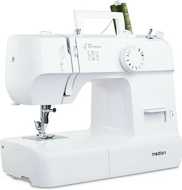 Makinë qepëse Medion LIFE MD11179 SM70, 4-step buttonhole, e bardhë