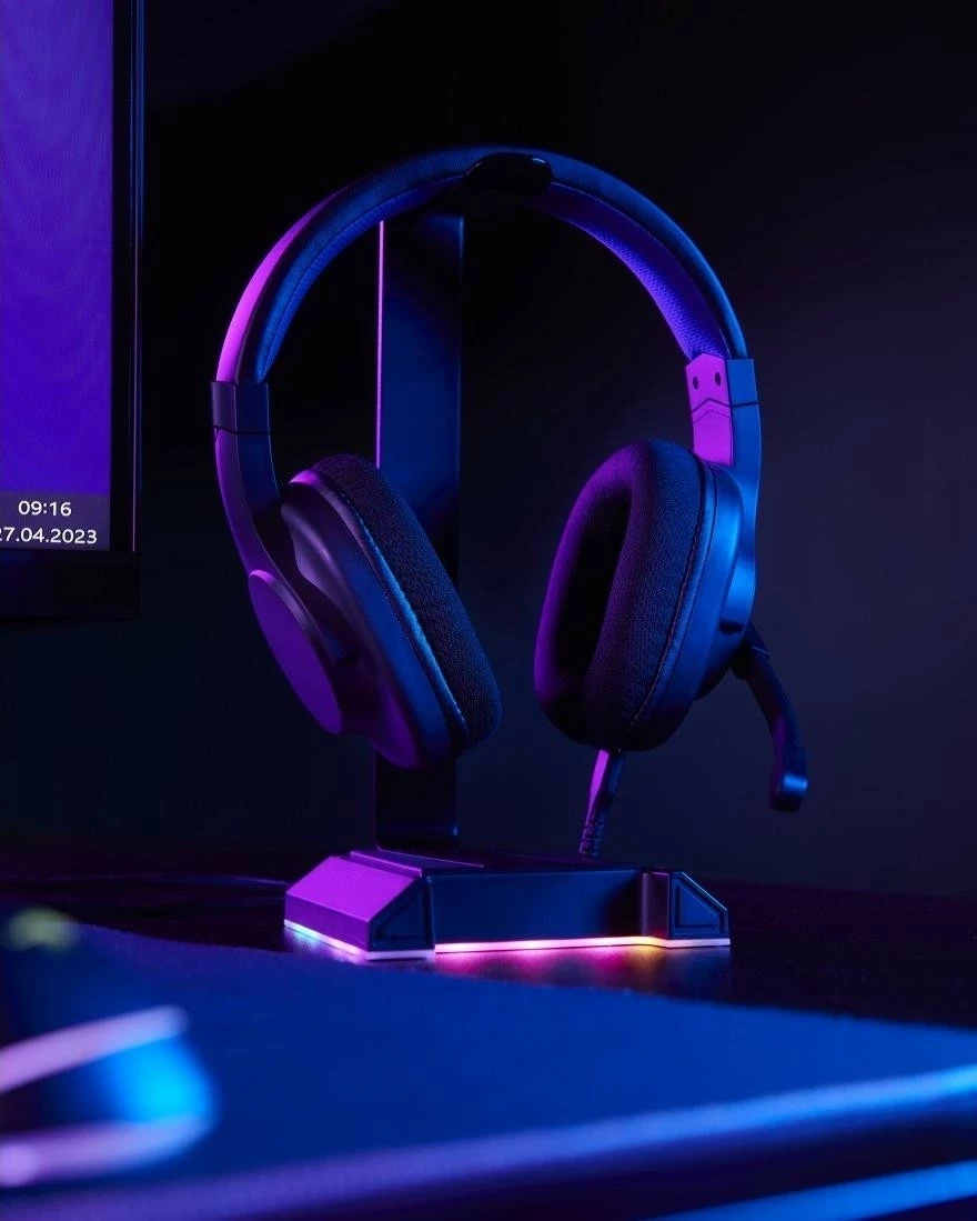 Kufje gaming uRage SoundZ 200v2, USB-C/USB, me mikrofon, të zeza