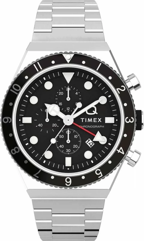 Orë dore për meshkuj Timex, e zezë