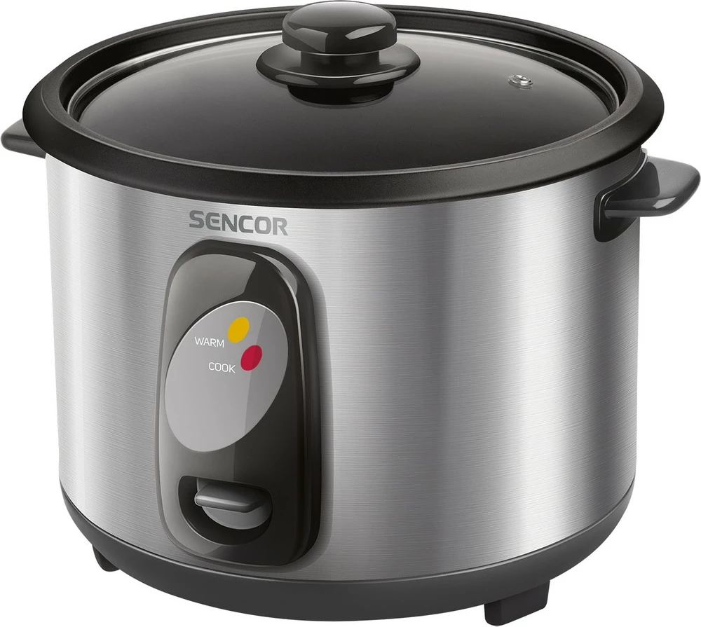 Tenxhere speciale për gatimin e orizit Sencor SRM 1000SS , 1 l, 400 W, e argjendtë