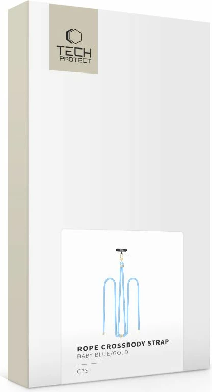 Rrip crossbody për celular Tech-Protect C7S, me adapter, Kaltër
