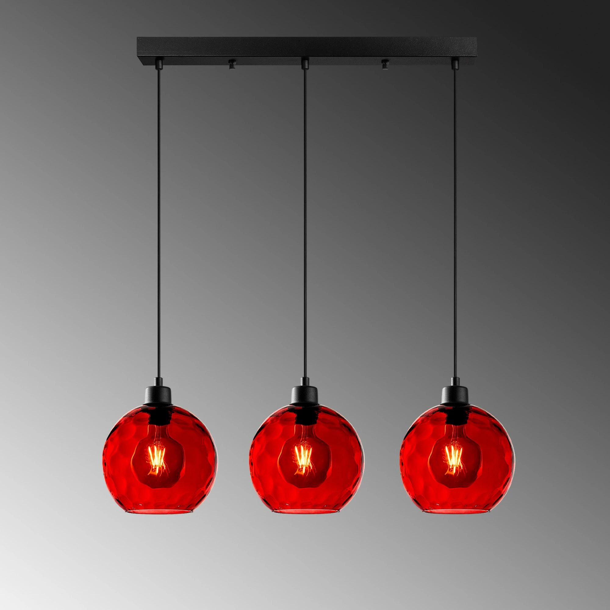 Llambë tavani Opviq Benek, e kuqe, 70x20x120cm