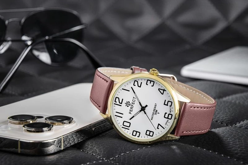 Orë dore për meshkuj PERFECT GXB452-12, e zezë