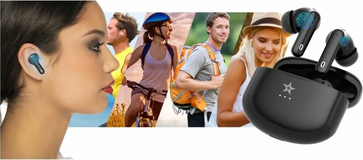 Kufje wireless Giewont, të zeza