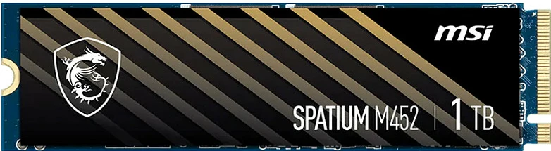SSD M.2 MSI Spatium M452 1TB, PCIe Gen4 x4 NVMe 2280, e zezë