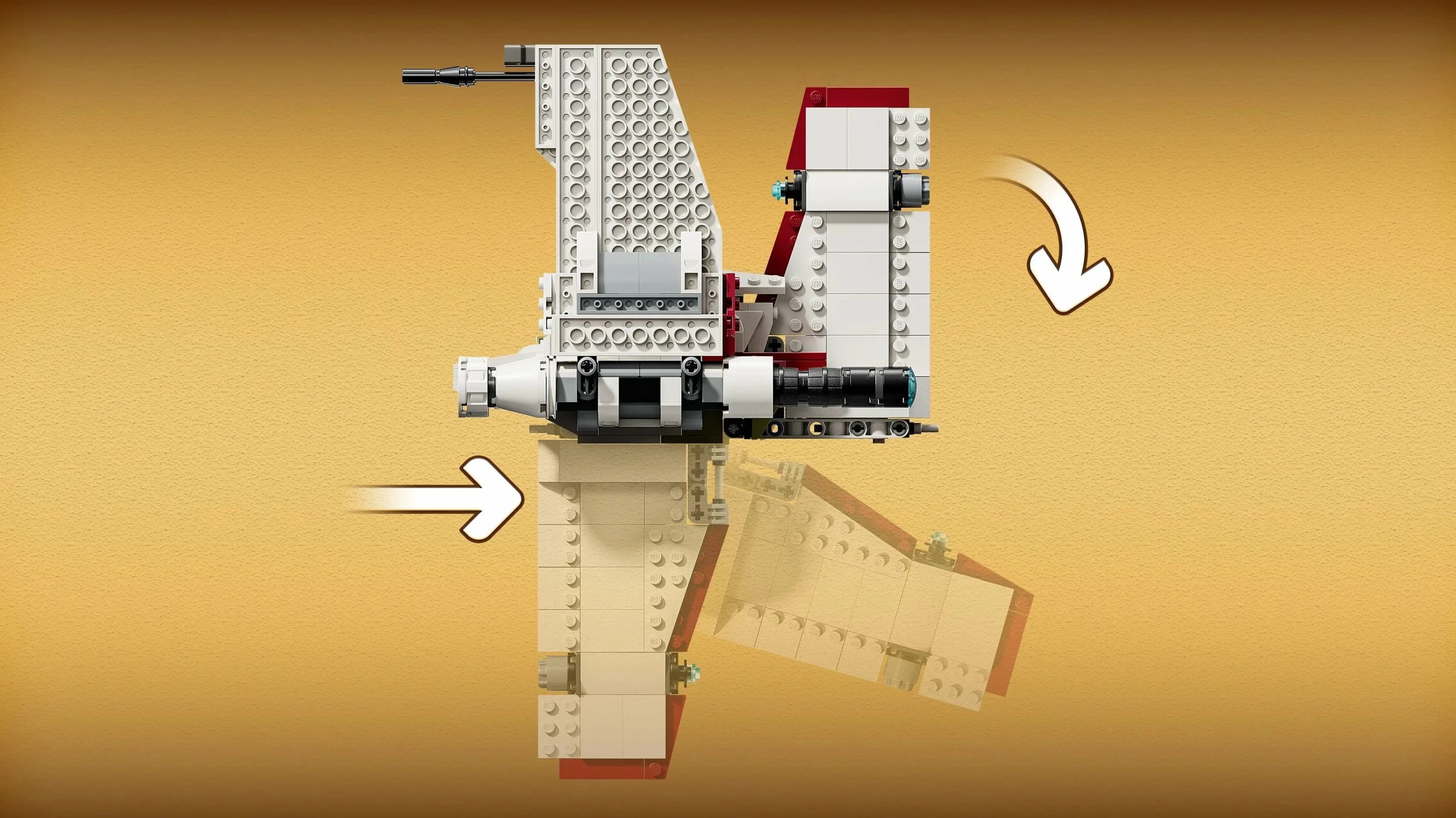 Set ndërtimi LEGO Star Wars V-19 Torrent Fighter 75432, 567 copë