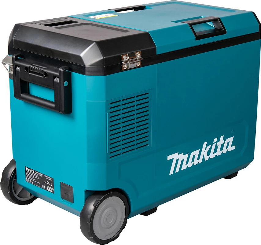 Kuti termike Makita CW004GZ 40V, portative, LED display, me rrota, zi/kaltër