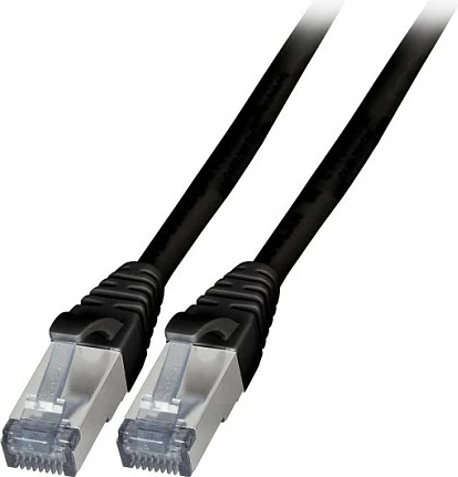 Kabllo rrjeti EFB Elektronik RJ45 Cat.6A S/FTP 7.5m, e zezë