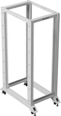 stendë rafti e hapur 19", Lanberg OR01-6032-S, 32U, 600x1000 mm, kapacitet 600 kg, gri RAL 7035