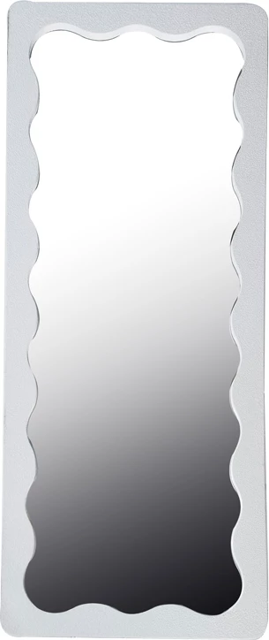 Pasqyrë Werdy, dru, ngjyrë e bardhë, 65x2.4x170cm