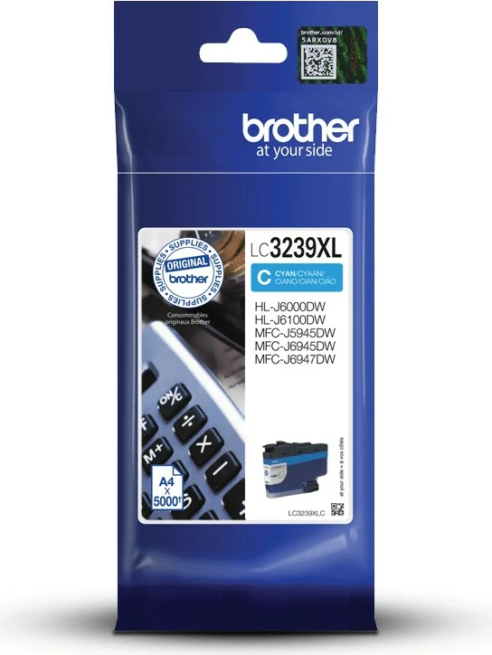 Toner Brother LC3239XLC cyan origjinal, 5000 faqe