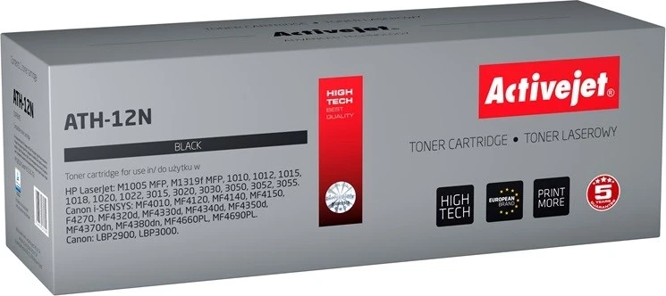 Toner zëvendësues Activejet ATH-12N për printer HP, i zi