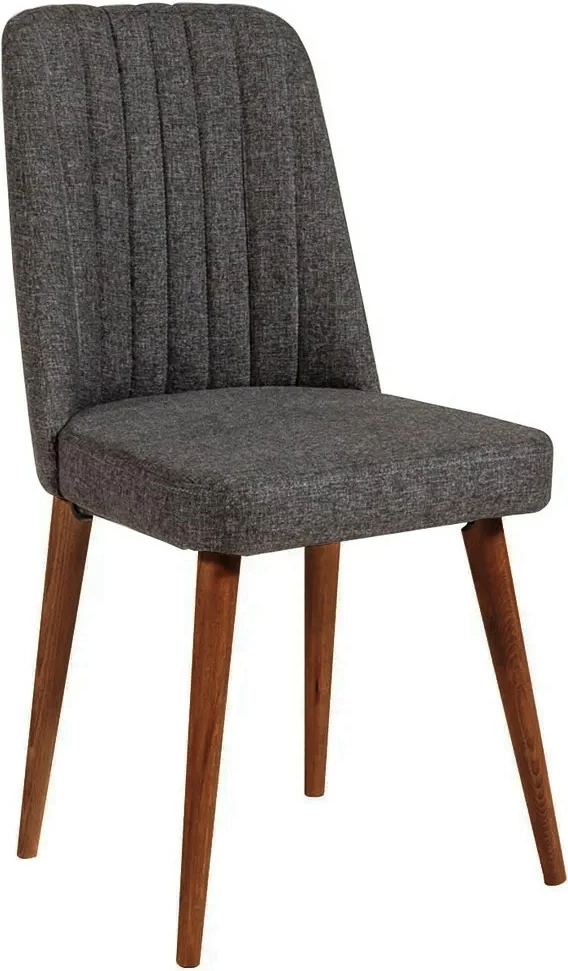 Set tavolinë me karrige dhe konsol, zgjatues, 6 pjesë, ngjyrë arrë dhe antracit, Vina 01 1053