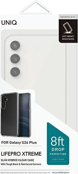 Mbështjellës UNIQ LifePro Xtreme për Samsung Galaxy S24+, transparent