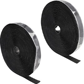 Shirit Velcro ngjitës DeLOCK heavy-duty 15 m x 25 mm, i zi