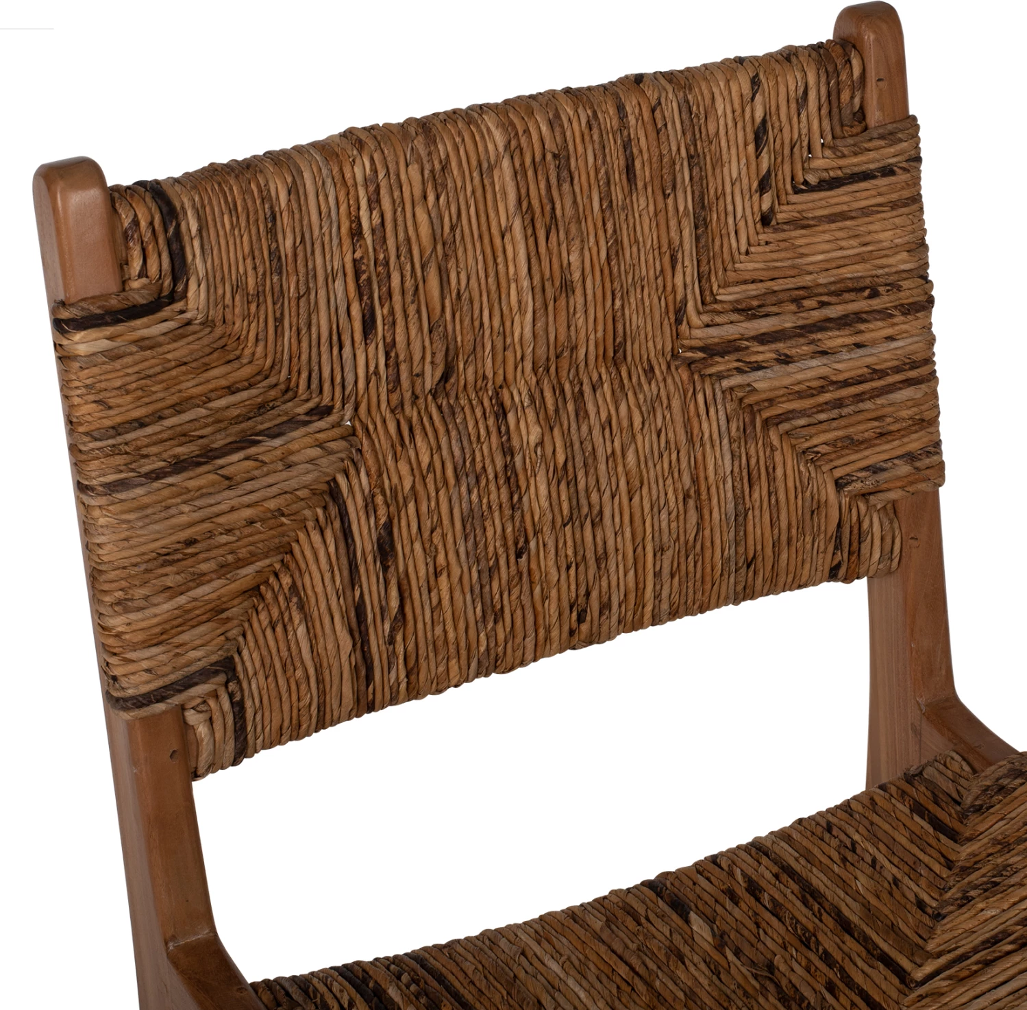 Karrige FH9399.11 dru teak me hasër në shpinë dhe ulëse, ngjyrë natyrale, 51x60,5x88Hcm