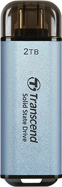 SSD i jashtëm Transcend ESD300C 2TB, USB 10Gbps, Type-C, blu