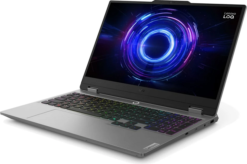 Laptop Lenovo LOQ 15IRX10, 15.6", Intel Core i5-13450HX, 16 GB RAM, 1 TB SSD, NVIDIA RTX 5050 8 GB, Luna Grey
