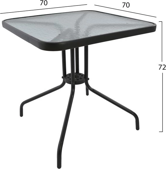 Set kopshti tavolinë & karrige FH5182.01, 3 pjesë, hiri