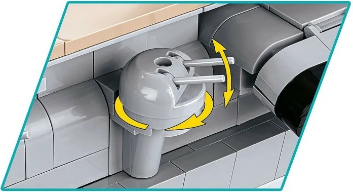 Set blloqesh Cobi Klocki IJN Akagi Aircraft Carrier, 3573 pjesë, Historical Collection