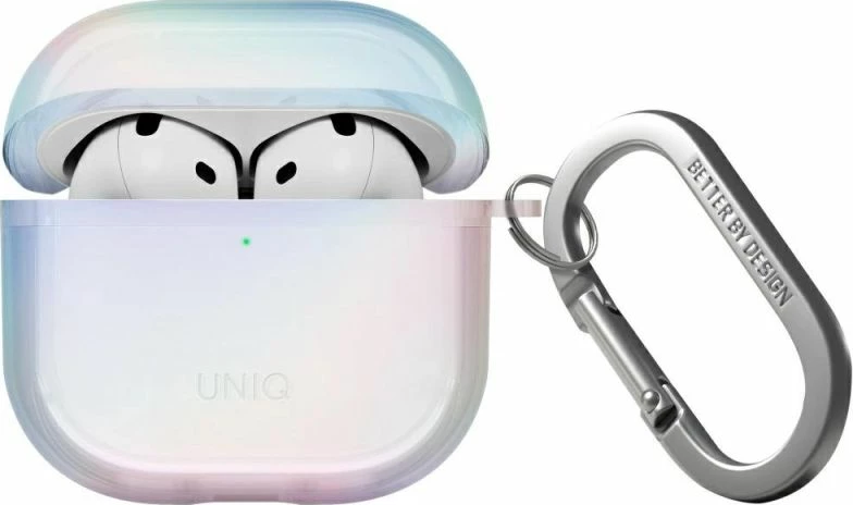 Kutí AirPods UNIQ Iridescia Hang Case, holo white