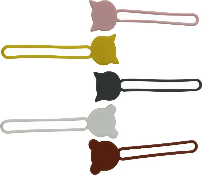 Mbështjellës kabllosh Hurtel silikon, rozë