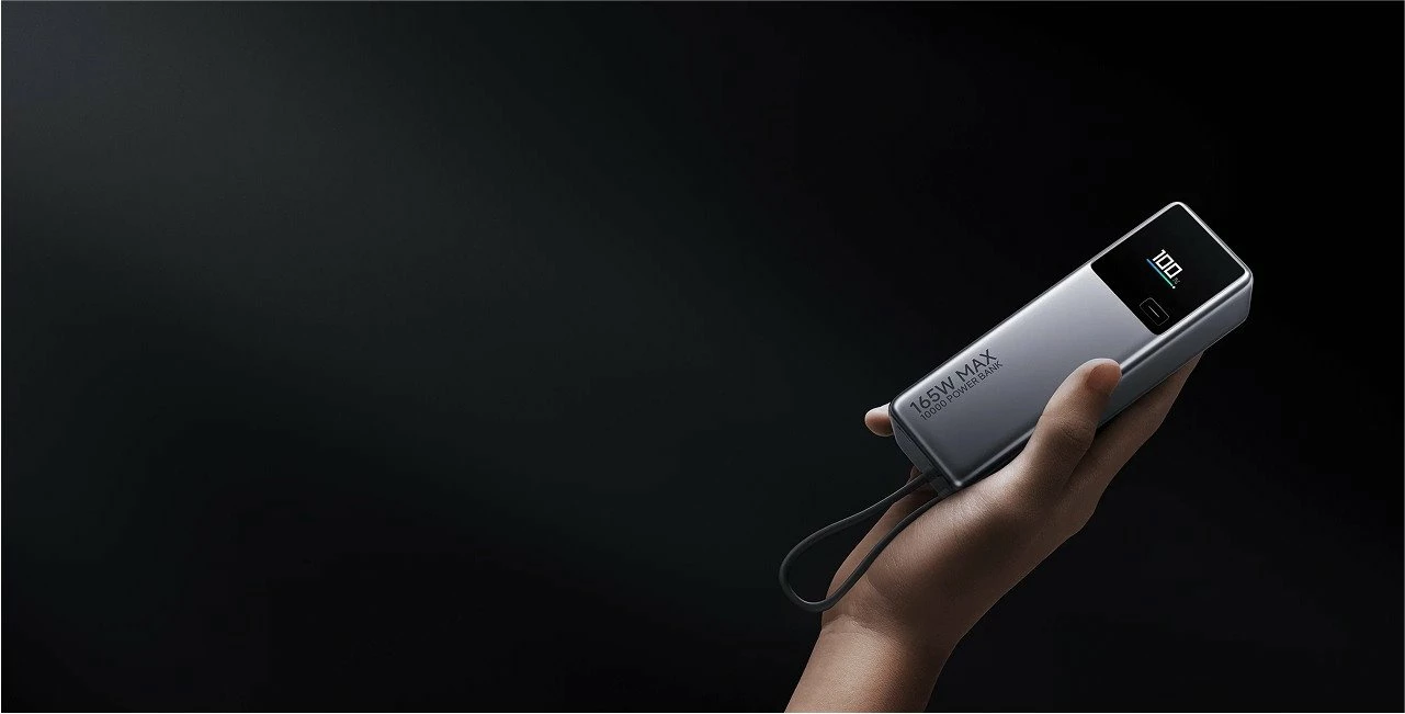 Powerbank Xiaomi Mi Power Bank GL 10000mAh 165W, gri