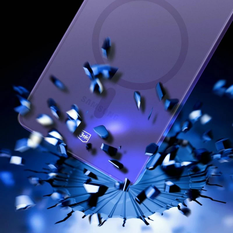 Kapak telefoni 3mk Smoke MagCase Samsung Galaxy S25 Ultra, vjollcë-transparente