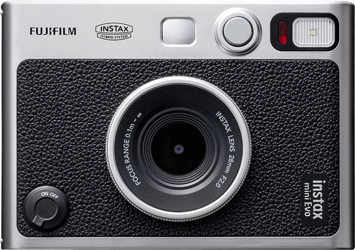 Fujifilm Instax Mini Evo Hybrid Instant Camera (Black, USB‑C Type‑C)