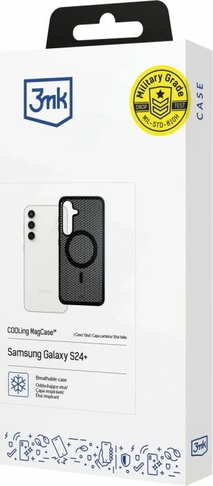 Maskë telefoni 3mk COOLing MagCase për Samsung Galaxy S24+, e zezë