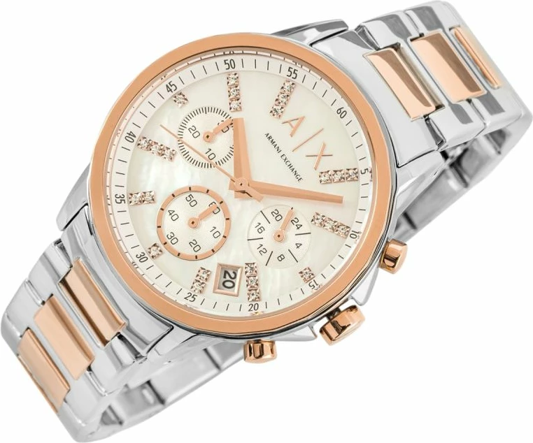 Orë dore për femra Armani Exchange, argjend e rozë