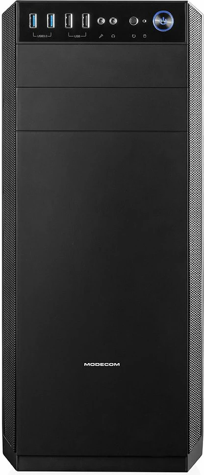 Kasë Modecom Oberon Pro Glass AT-OBERON-PG-10-000000-0002 Midi Tower ATX/Micro-ATX/Mini-ITX, e zezë