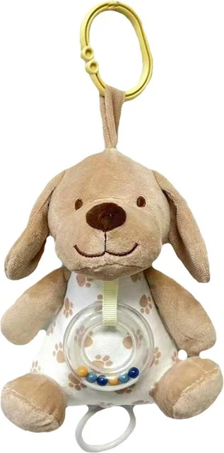 Kuti muzikore për fëmijë TULILO 9387, pelush, 18 cm, bezhë