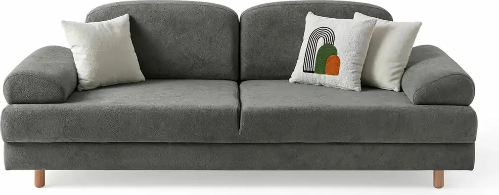 Divan-krevat treshe, ngjyrë antracit, Atelier del Sofa, Aries