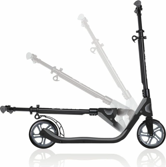 Skuter Globber për meshkuj, femra, fëmijë, i zi