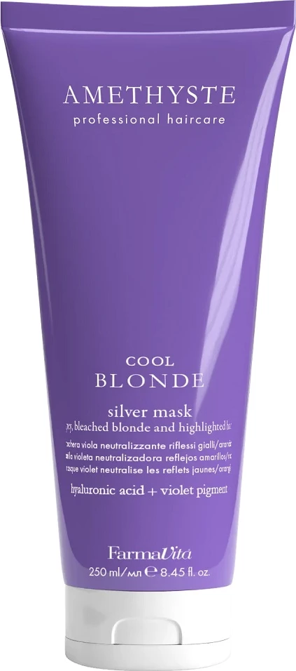 Maskë për flokë për femra Farmavita Amethyste Cool Blonde, 250ml