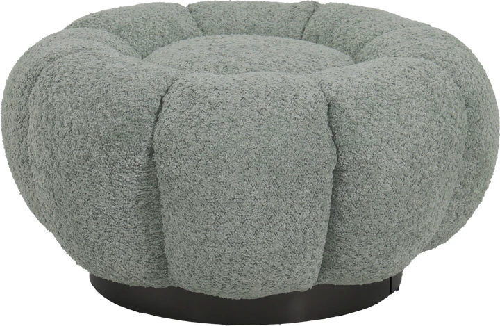 Karrige për bar boucle, ngjyrë e gjelbër e çelët, D60x31cm