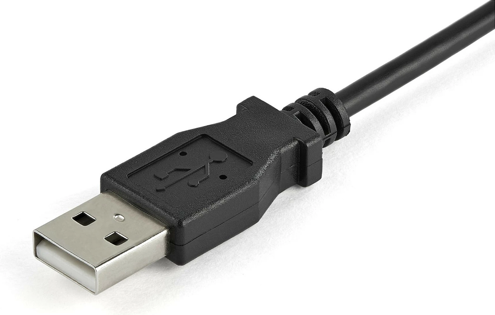 Adapter KVM StarTech NOTECONS02X, USB në VGA, 1920x1200 Full HD, me kabllo të integruara, i zi