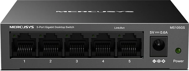 Switch Mercusys MS105GS, 5-Port Gigabit, Unmanaged, metal, i zi