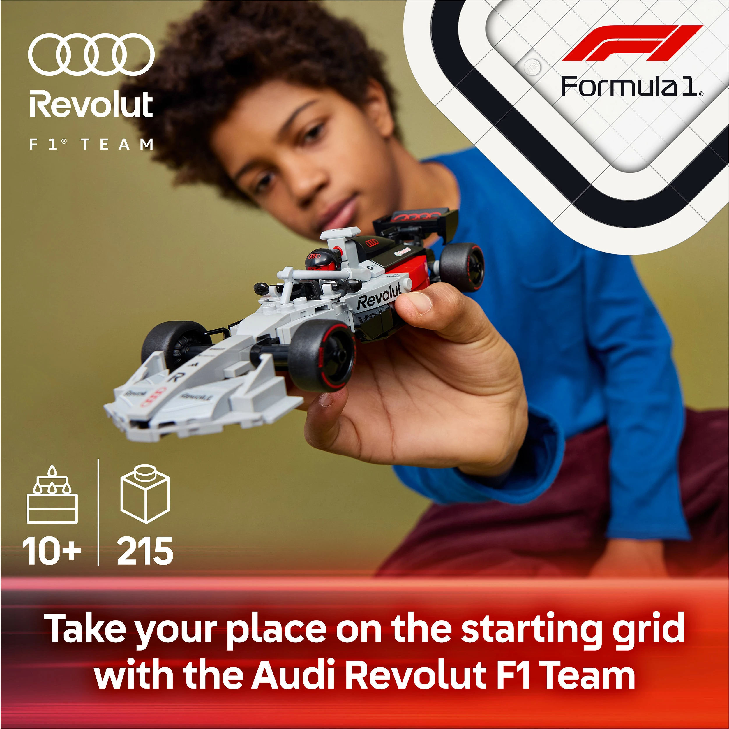 Set ndërtimi LEGO Speed Champions 77259 Audi Revolut F1 Team R26, 216 pjesë, multikolor