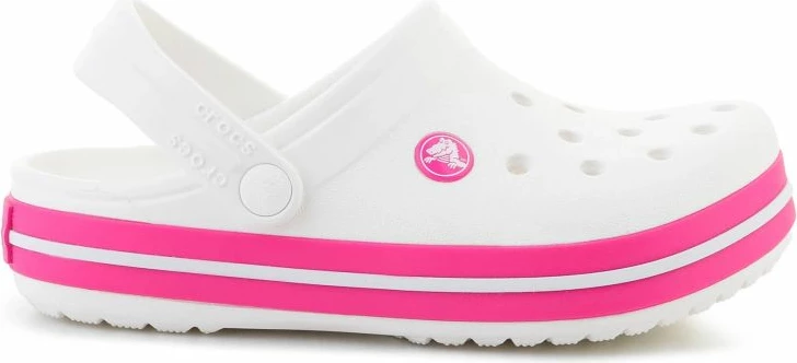 Atlete fëmijësh Crocs Crocband Kids Clog, të bardha/rozë
